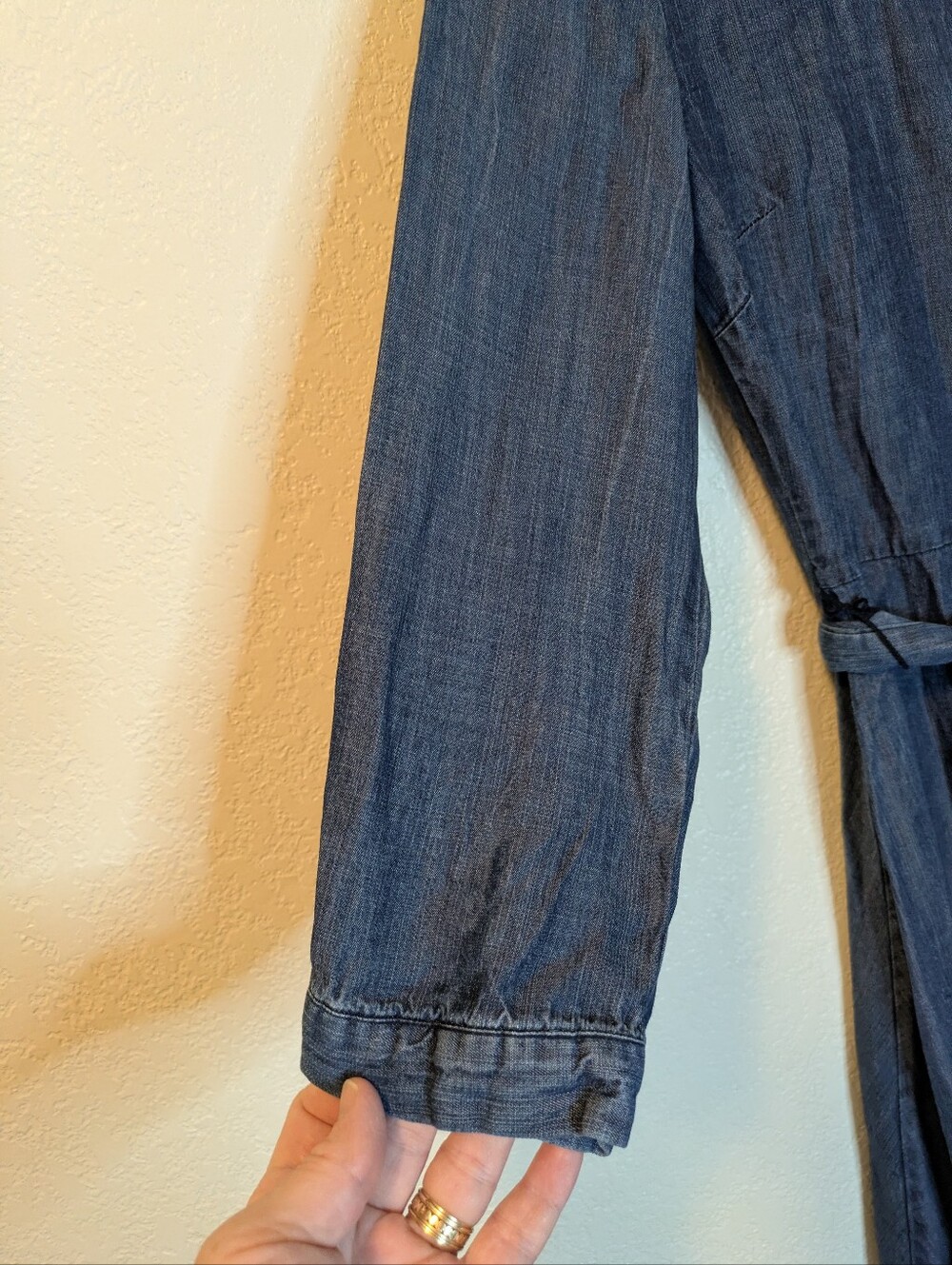 Tommy Hilfiger 3/4 Sleeve Chambray Shirt Dress - Picture 5 of 11